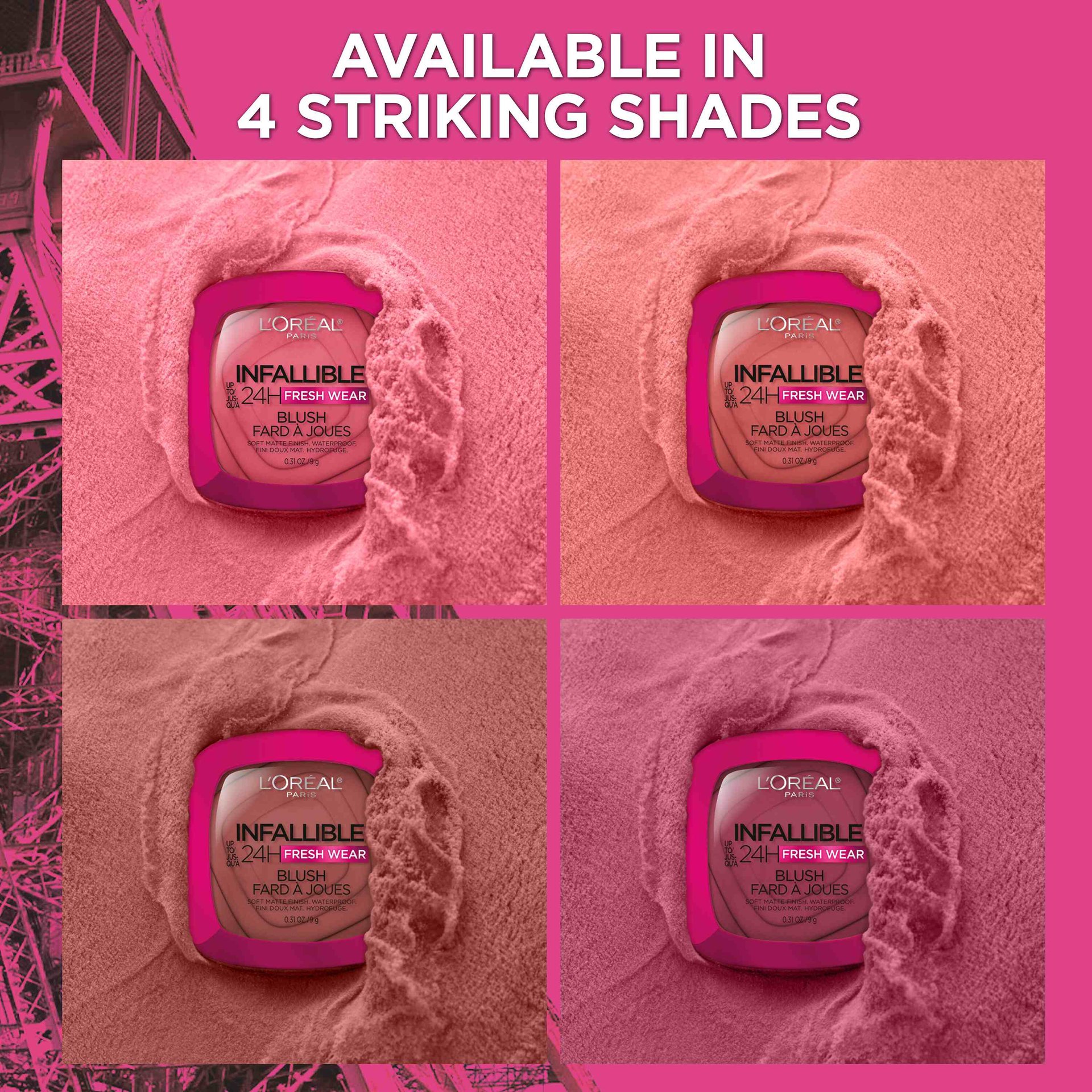 LOreal Cosmetics Face Infallible Up To 24H Fresh Wear Blush AV59 Resized